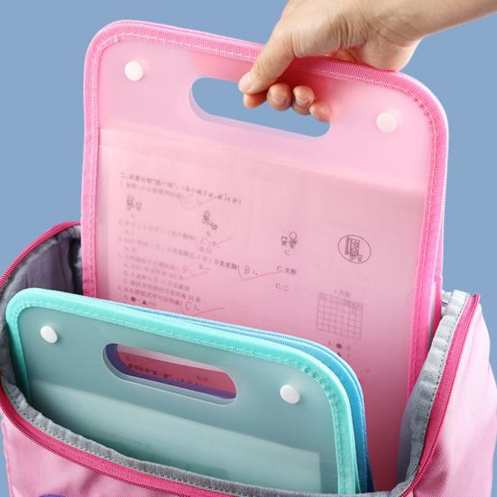 Expanding File Folder 13 Pockets Accordion File Organizer with Handle Plastic Clear Document Organizer Hold A4 Letter Size Paper