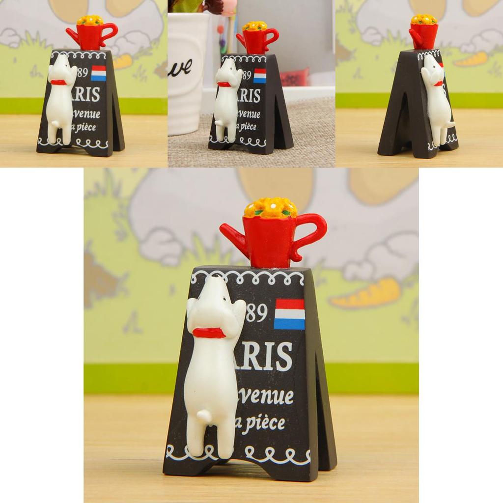 Resin Dog Crawl Billboards Ornament For Potting And Landscape Design