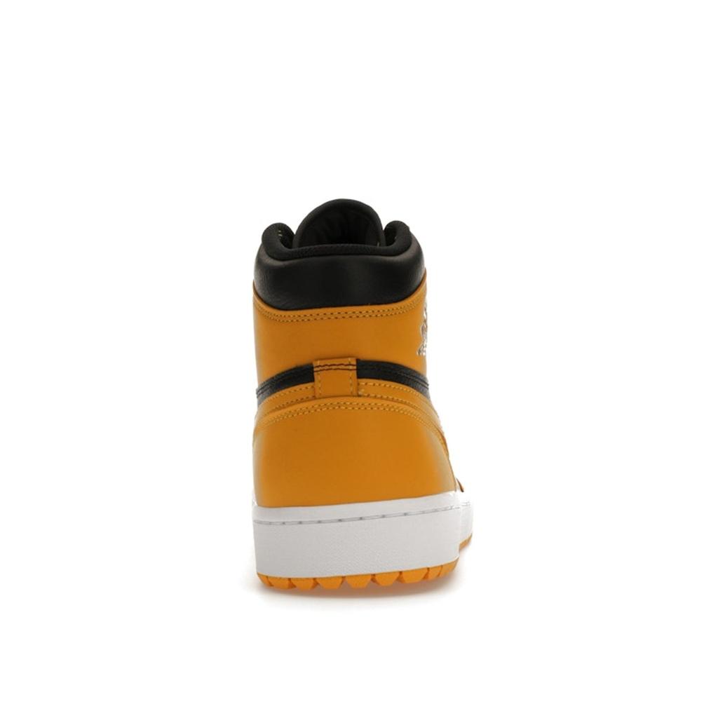 Air Jordan 1 High Golf Pollen Unisex Sneakers Yellow Black White DQ0660-700