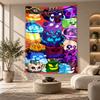 Arazzo Decorativo, Arte da Parete Stampata Blox Fruits, Appeso a Parete Leggero per Sfondo Camera da Letto
