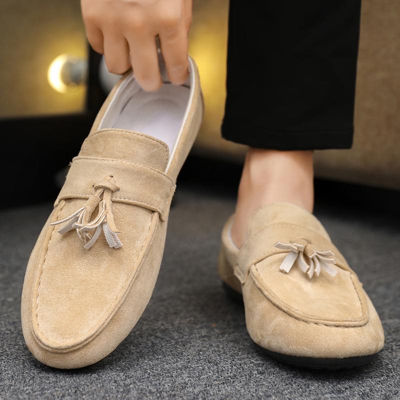 Tassel Man Moccasins Large Size 45 46 Penny Loafers Men Casual Shoes Lightweight Slip On Men's Flats Fashion Male Driving Shoes