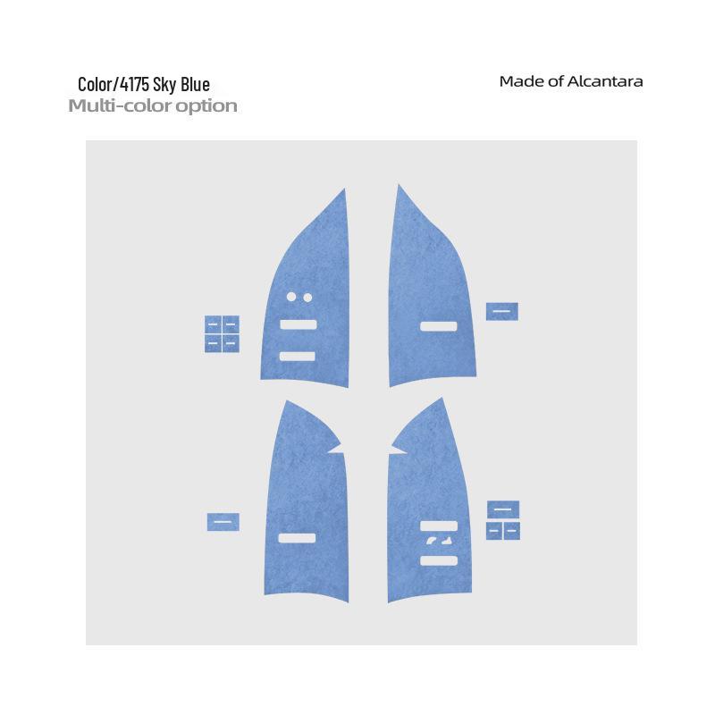 Zeekr 7X Alcantara Suede Window Lift Panel Ultra-Thin Sticker for Interior Button Decoration