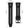 Geflochtenes einfarbiges Silikon-Uhrenarmband für Huawei Watch GT7 Pro / GT6 Pro 46mm, Verstellbares Ersatz-Armband, Nur Armband