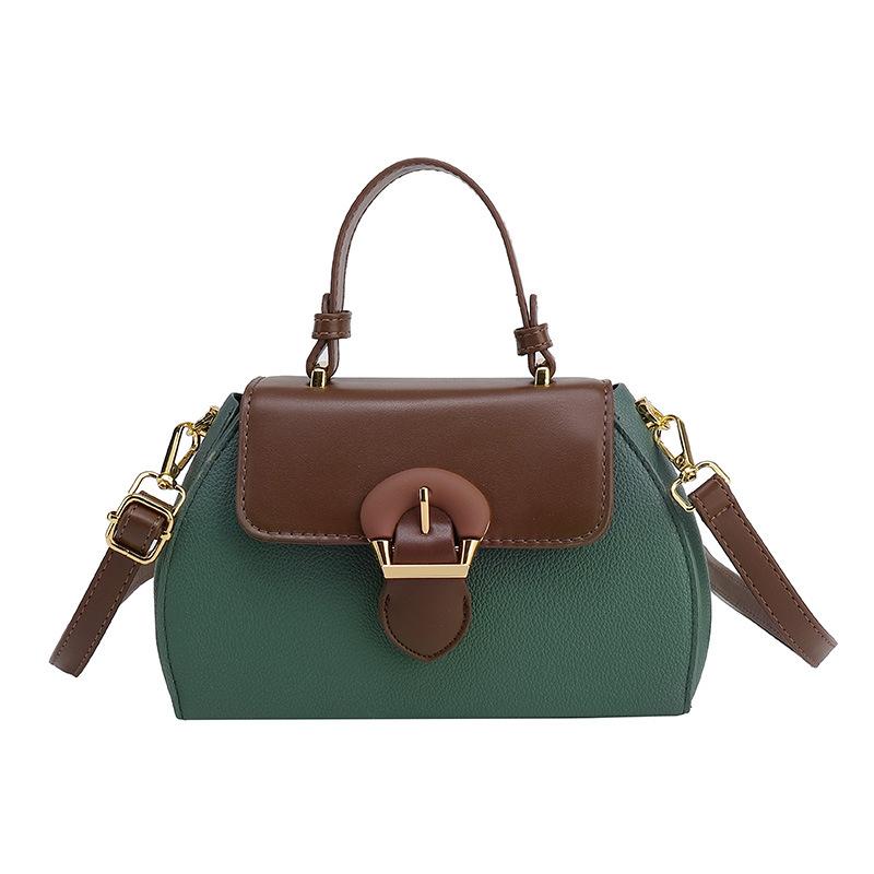 Main Bag Women's New Fashion Contrasting Color Handbag Niche Versatile Single Shoulder Oblique Span Women's Bag