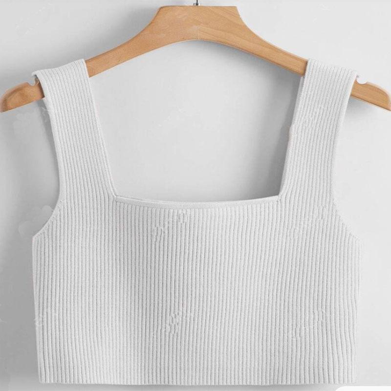 YYFS Blusas y camisas de tirantes sin mangas con estampado de colores sólidos de moda informal de verano y primavera para mujer