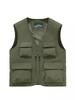 Men's Quick-Drying Sleeveless Photography & Fishing Vest with Multiple Pockets - Waterproof and Lightweight for Outdoor Activities