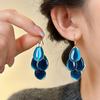 European and American exaggerated oil dripping water dripping fringed earrings temperament earrings earrings autumn and winter women