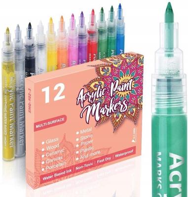 ACRYLIC MARKERS PISKI for STONE 0.7mm Thin Felt-tip Pens Markers Pens