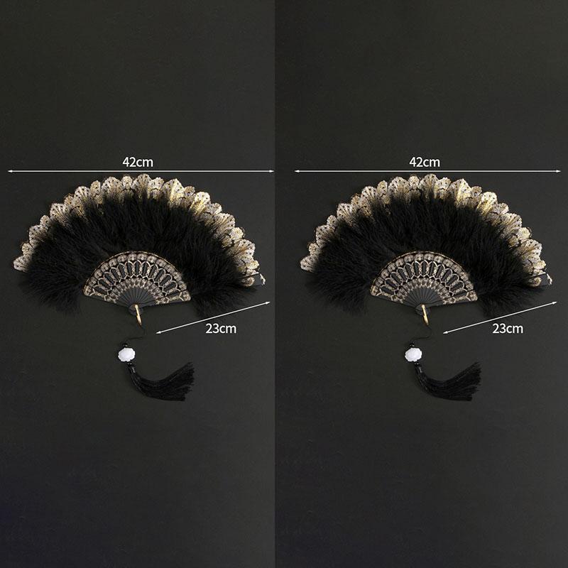 Vintage Folding Fan Hand Fan Woman Japanese Style Dancing Fans Feather Fan Foldable Fans Party Favors Home Decor