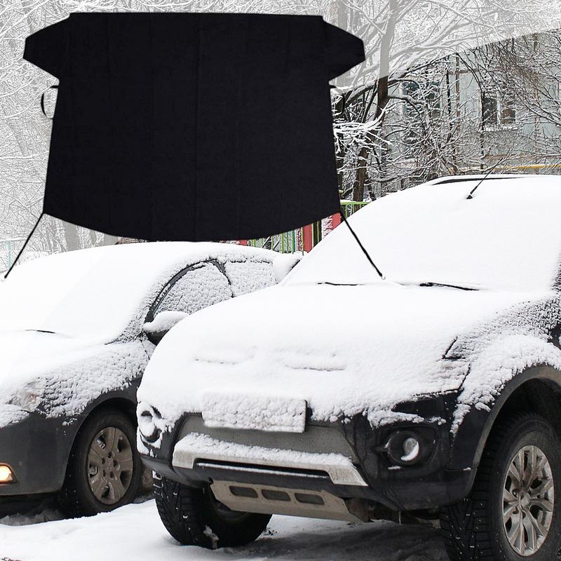 Winter Windshield Snow Cover 600D Oxford Car Front Windshield Ice Cover Heavy Duty Auto Antifreeze And Anti-icing Glass Cover