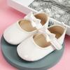 Scarpe da Neonato Scarpe da Bambina Piccola PU Antiscivolo Fiocco Scarpe Classiche da Principessa Scarpe da Primo Passo per Bambini Piccoli Scarpe da Culla