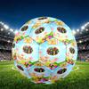 Candy Crush Saga Print Size 5 Soccer Ball, PU Wear Resistant Football for Match Training and Daily Practice, Birthday Gift for Soccer Fans