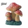 Home Decoration Mini Resin Mushroom Figurine Miniature Fairy Wild Garden Accessories