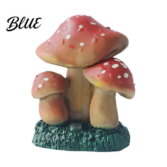 Home Decoration Mini Resin Mushroom Figurine Miniature Fairy Wild Garden Accessories