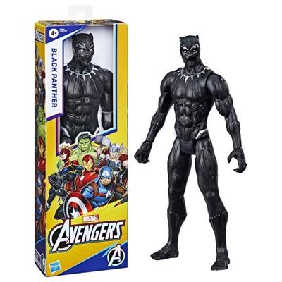 Black Panther 30 cm Actionfigur, Avengers Titan Hero Serie Spielzeug für Kinder ab 4 Jahren, Marvel