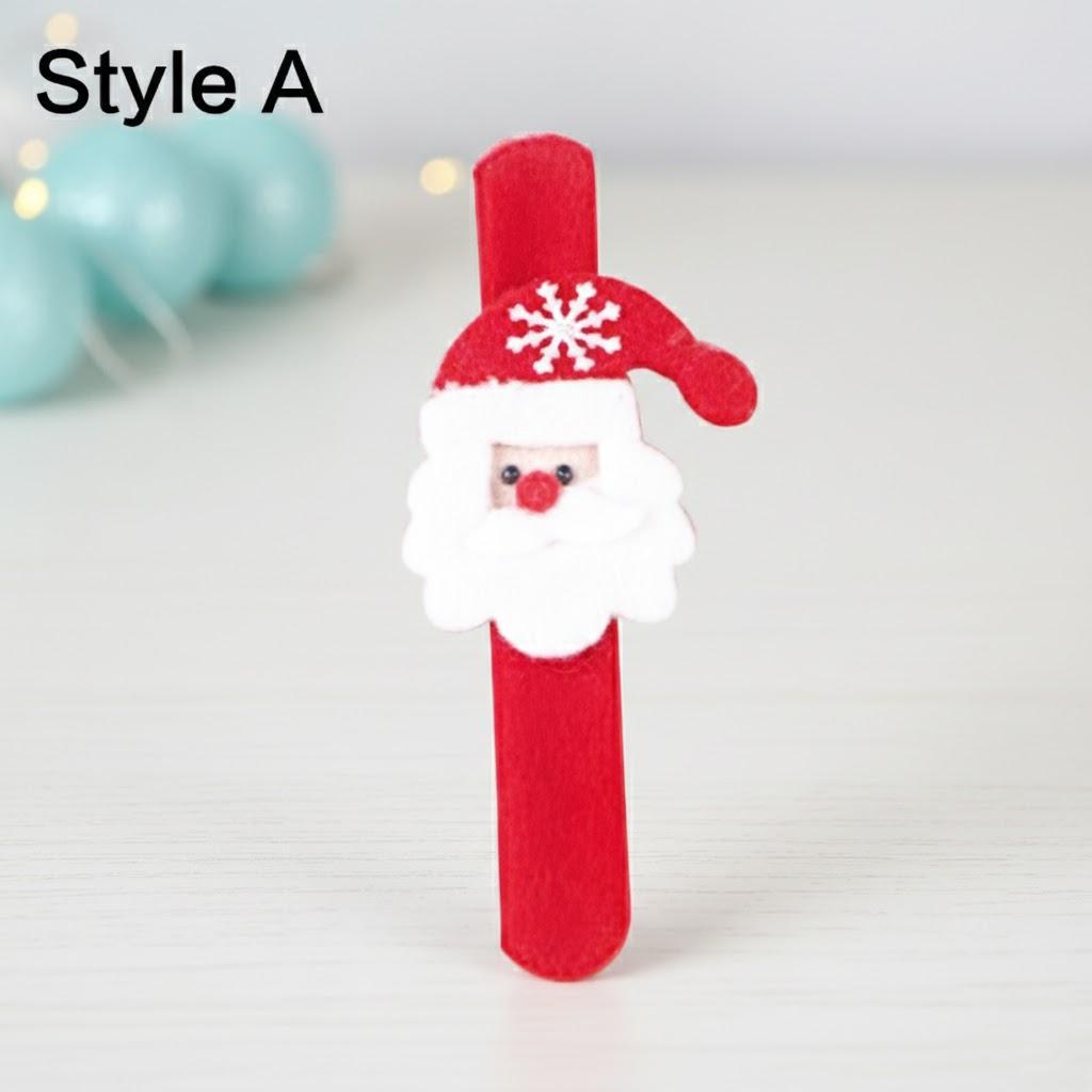 Glowing Christmas Bracelets Circle Wrist Bands Light Up Wristbands for Xmas Party Decoration Elk Wrist Band