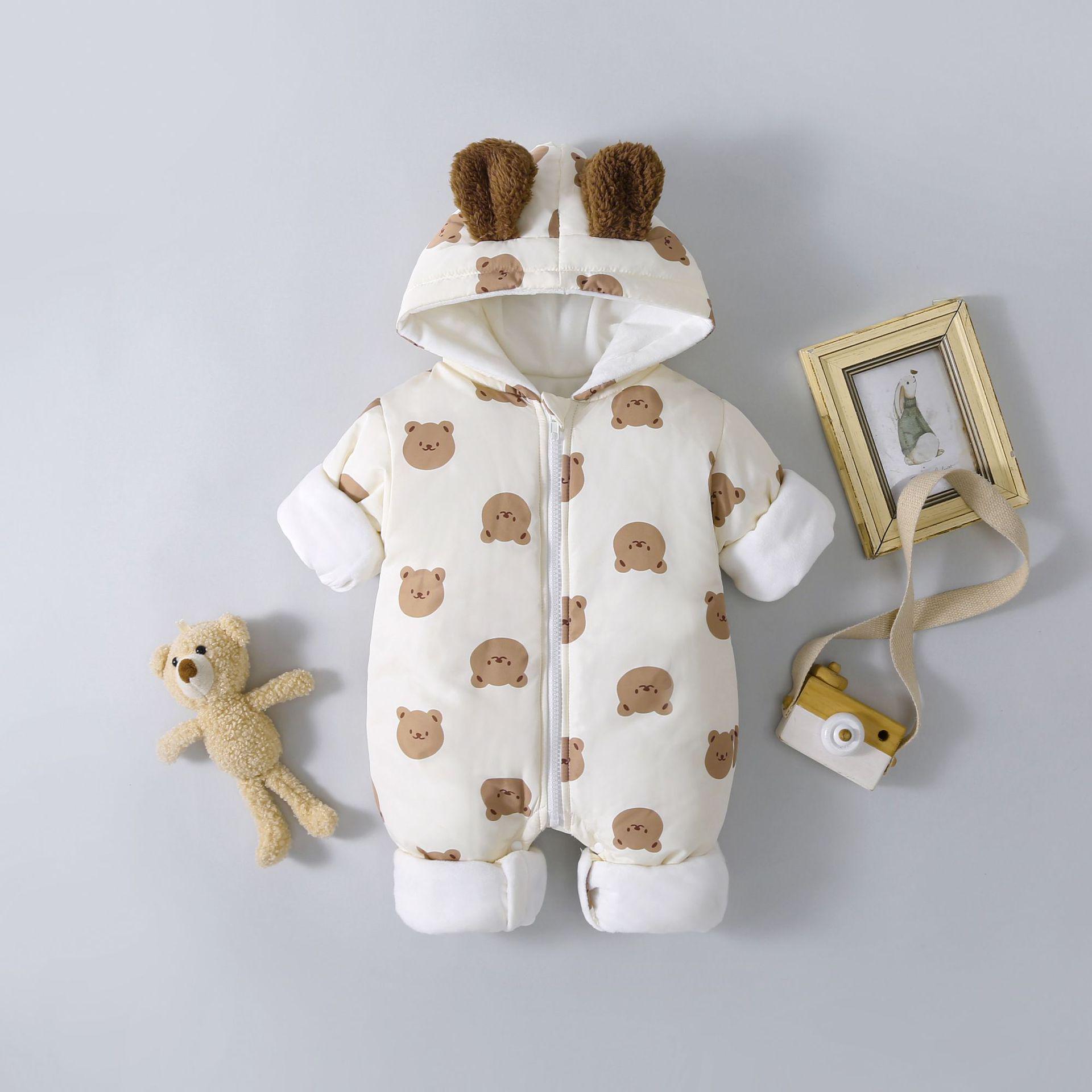 

Детский комбинезон из бархата в корейском стиле для мальчиков и девочек - теплое стеганое пальто на осень/зиму 66 cm абрикосовый