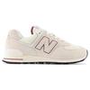 New Balance 574 Beige Burgundy Unisex Sneakers Cream U574OP2