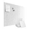 Felt Bulletin Board Cork Board Alternative Push Pin Board Cork Board Felt Wall Tile with Slats Wall Paneling for Office