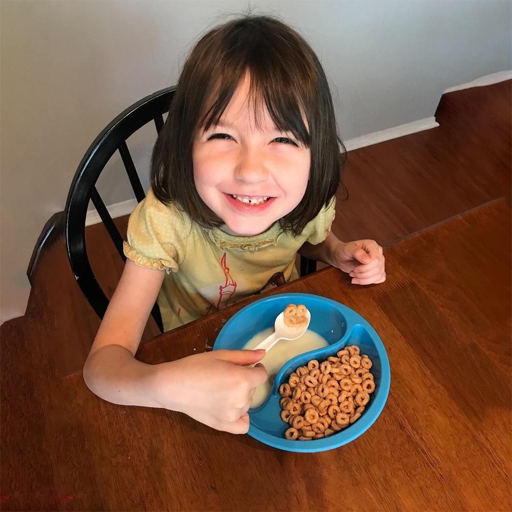 Cereal Bowl Dry and Wet Cereal Bowl for One Person Breakfast Tableware Home Plate Milk Bowl Snack Bowl Dinnerware