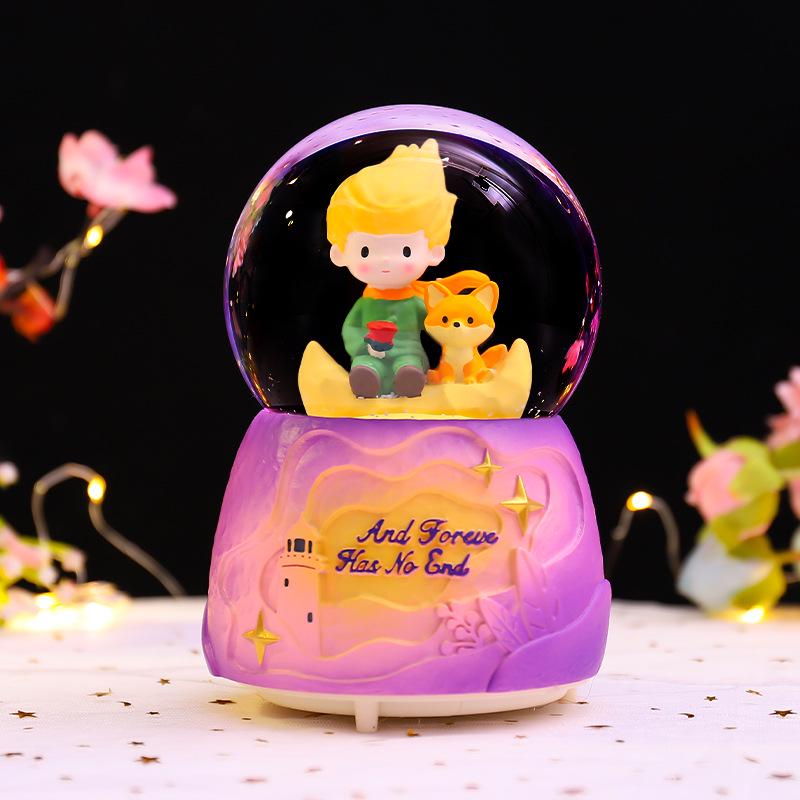 Astronaut Crystal Ball Music Box Ornament - Student Snow Globe Birthday Gift