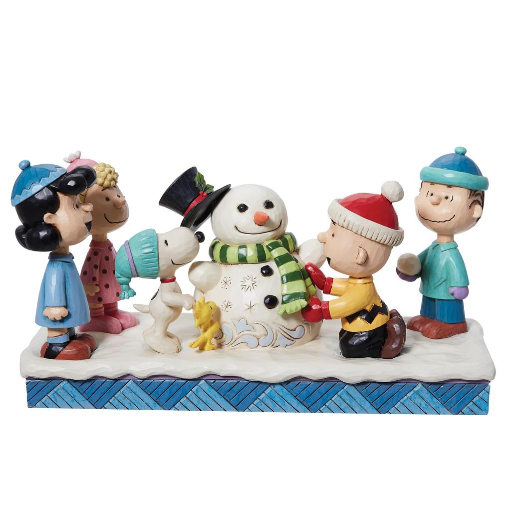 JIM SHORE Peanuts Gang Snowman 6013040 &