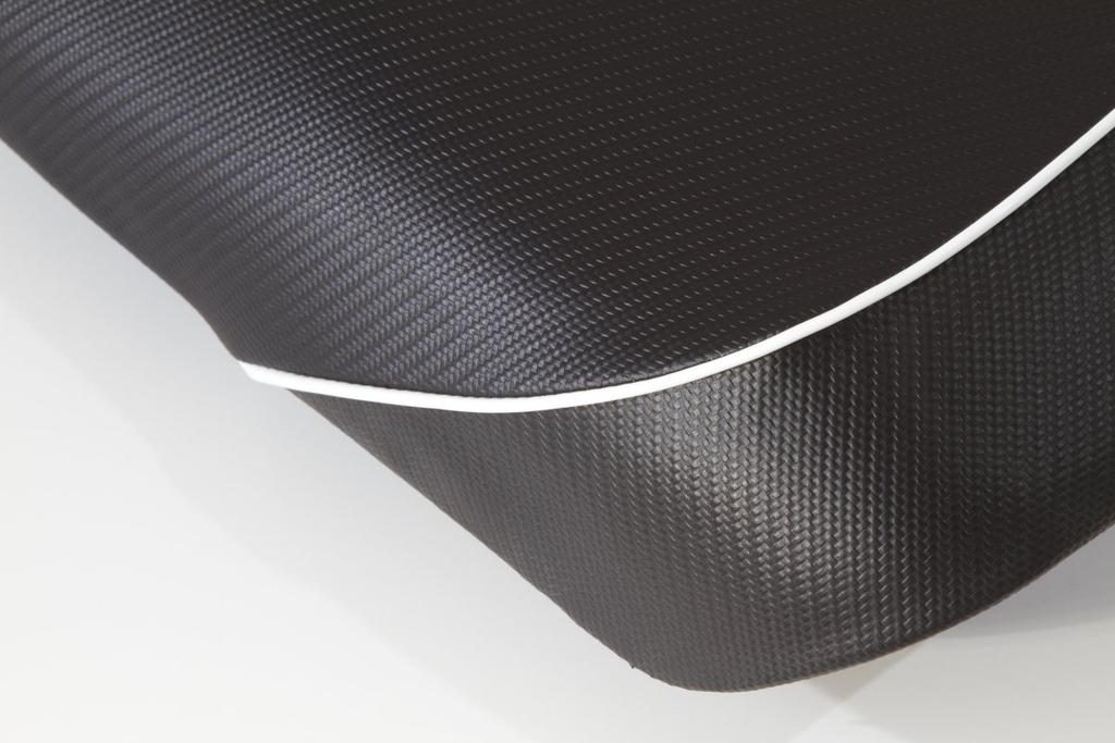 RinParts Carbon Fiber Seat Covers with Piping for Toyota 1116465 Zoomer, Blue,