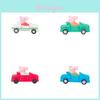 Peppa Pig Wooden Handcrafted Diy Car Toy For Kids And Home Decor With Modern Art Style