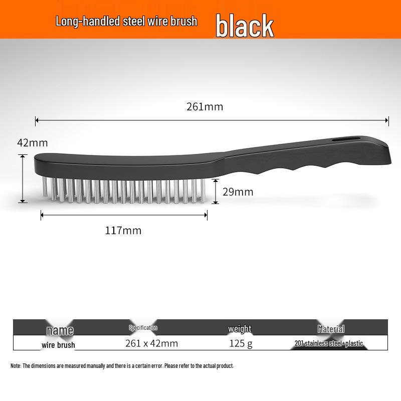 Industrial Stainless Steel Wire Brush with Handle - Copper Wire for Grill and Rust Cleaning