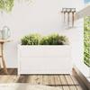 VidaXL Outdoor Planter White 90x50x50 Cm Solid Pine Wood 837461