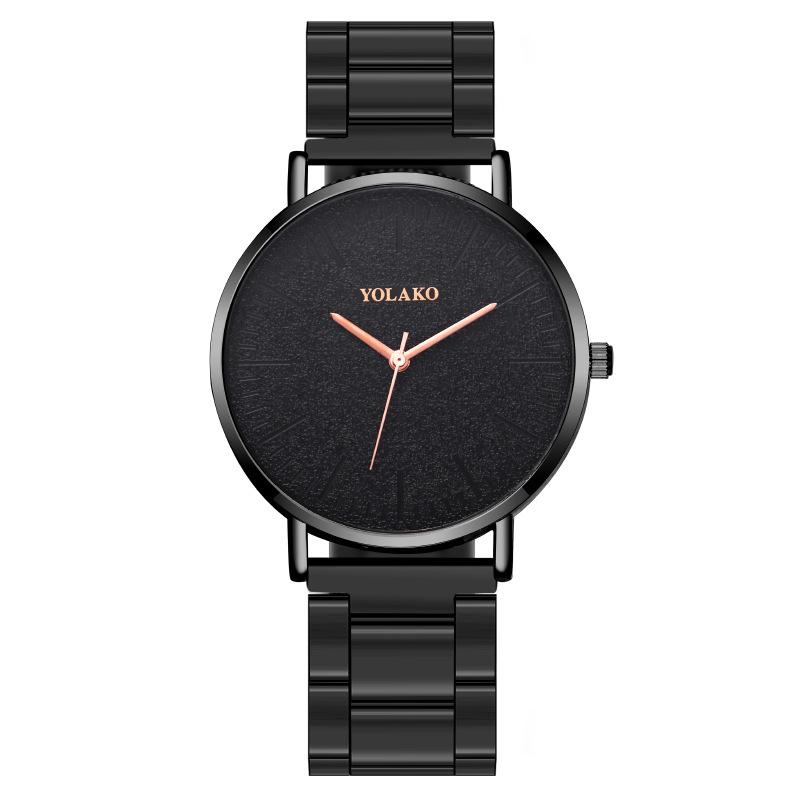 Simple blue needle red needle ultra-thin dial men's watch men's watch quartz steel belt