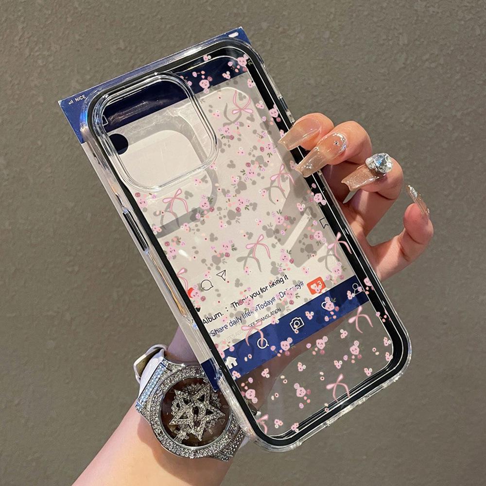 Floral Bow Two-in-One Case for iPhone 17 Pro - Fits Apple 16 and 14 Models