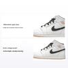Air 1 Mid GS Weiß Arktisorange Kinder Sneaker Anthrazit 554725-180