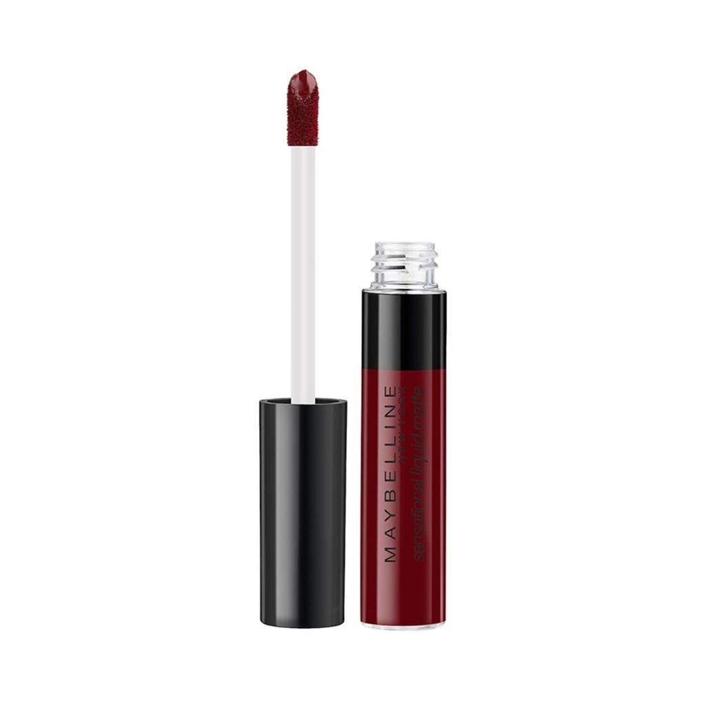 Maybelline New York Sensational Liquid Matte Lipstick 7ml Soft Wine Intense Full Coverage Non-Sticky Formula