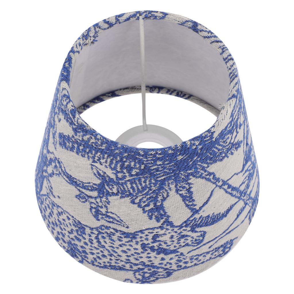 Iron Embroidered Lampshade Fabric Cover Table Home Decor Light Shades Tropical Flowers Lamp Lampshade Accessories