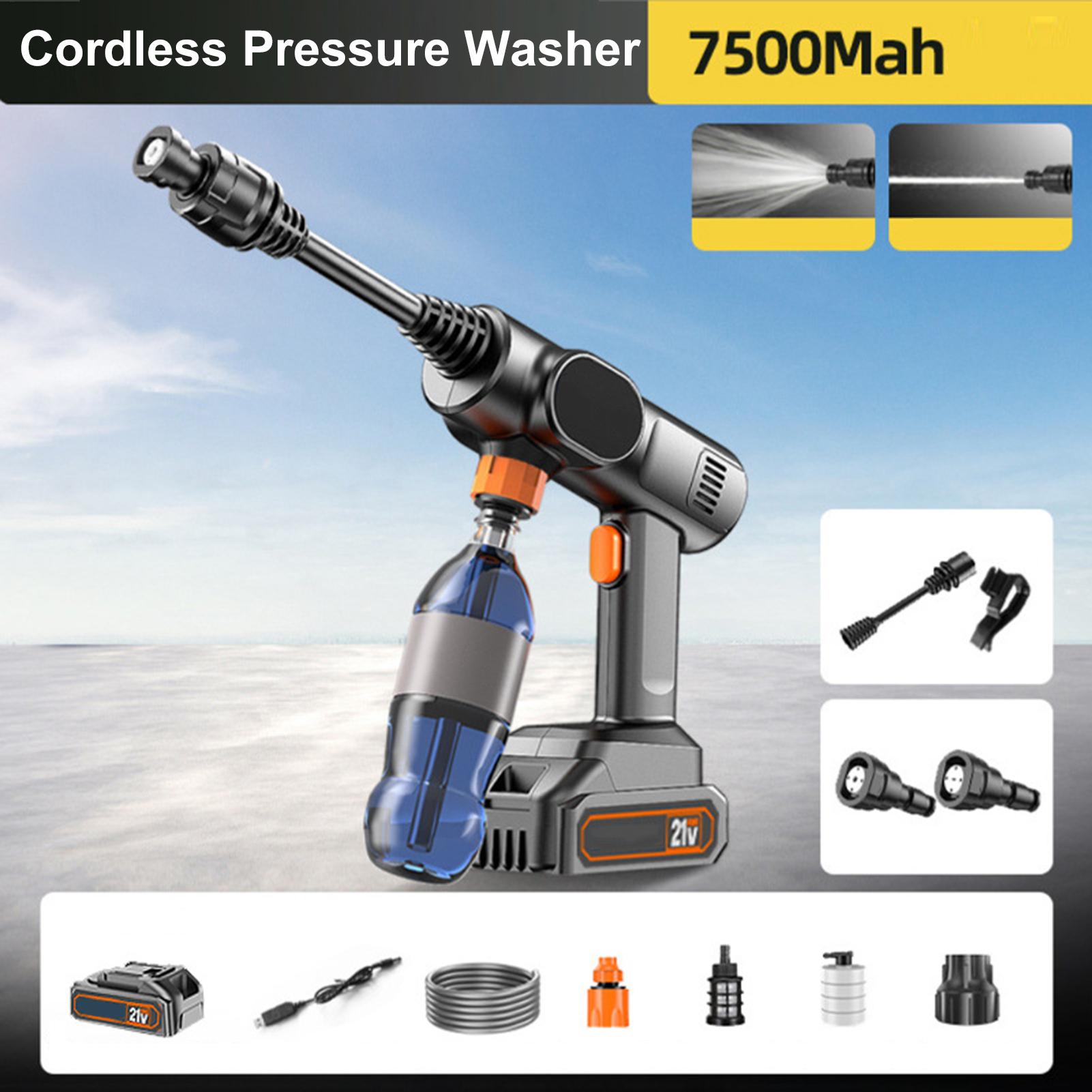 Portable Pressure Washer High Pressure Hose Attachment 2 Mode Adjustable Handheld Machine Portable Cleaner Spraying Device For