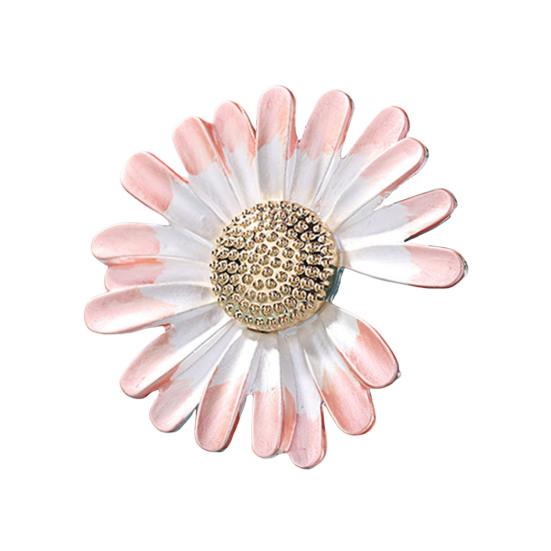 Scarf Button Large Chrysanthemum Alloy Silk Scarf Buckle Anti-Slip Women Scarf Buckle Outfit Accessory