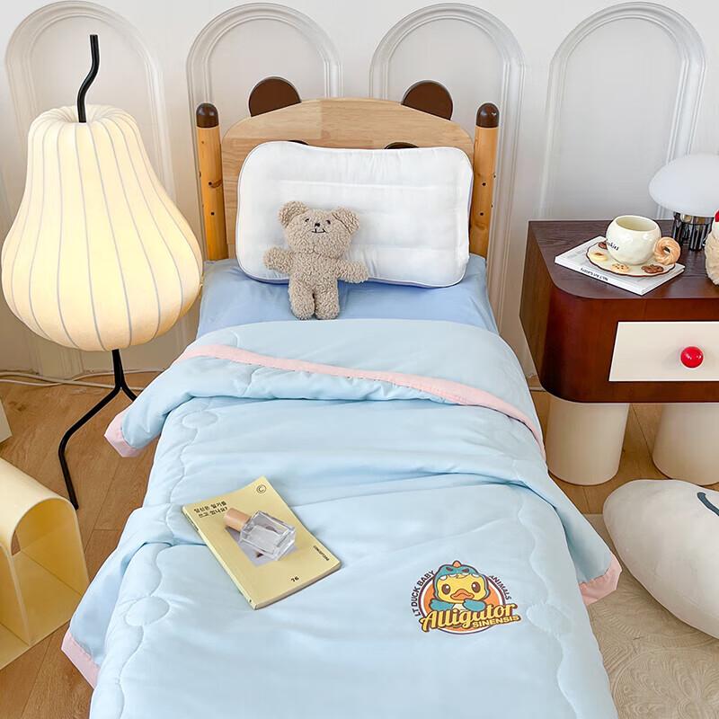 LT DUCK Little Yellow Duck Washed Cotton Summer Quilt 150cm x 200cm