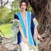 Women's Ethnic Knit Shawl: Travel Photography Cloak & Scarf for Spring & Autumn