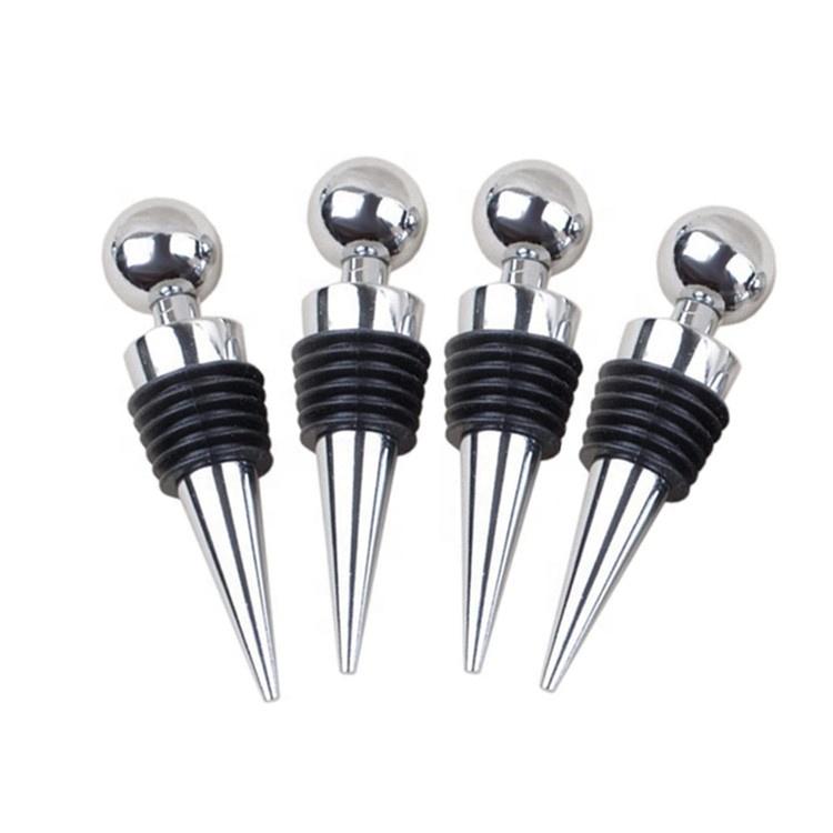 Disposable Stainless Steel Silicone Wine Bottle Stopper With Bar Accessories Weddings Parties Events