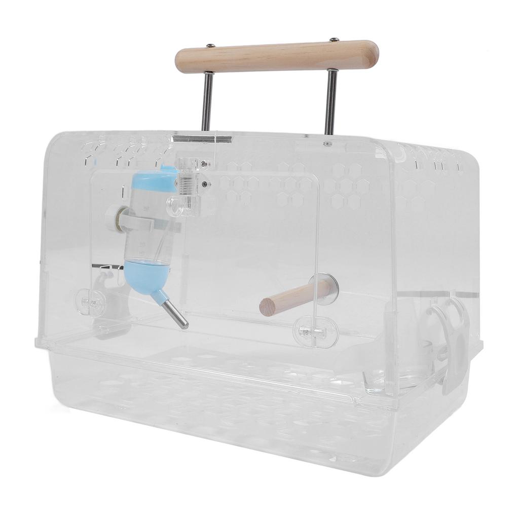 Hamster Carrier Cage Acrylic Bite Proof Portable Small Animal Carry Case for Hamsters Golden Bears