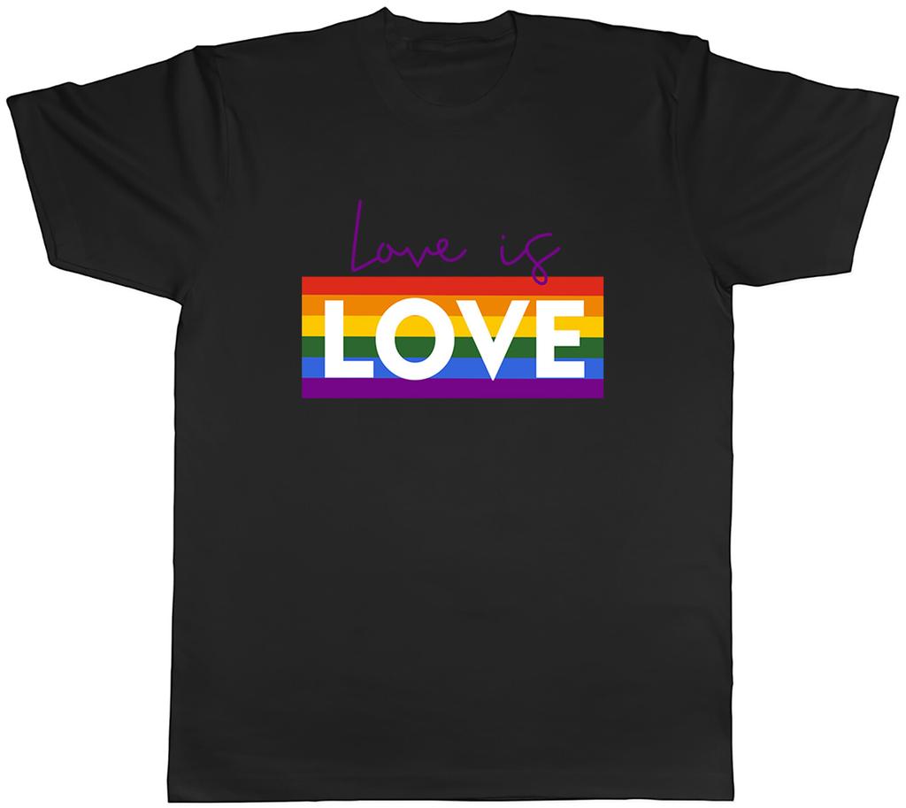 Love Is Love Mens Unisex T-Shirt Tee