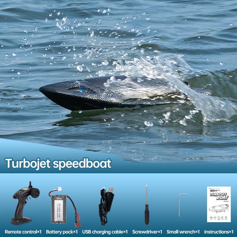 Cross-Border RC Turbojet High-Speed Electric Remote Control Speedboat 011: Water-Cooled, Long-Endurance Racing Boat