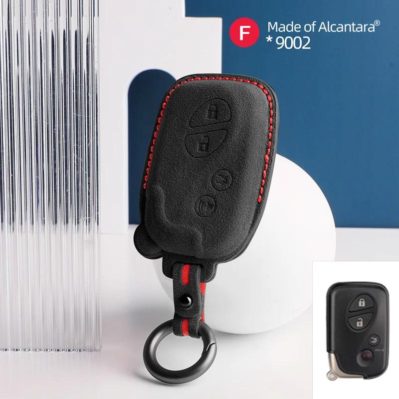 For Lexus Es240 Es350 Rx270 Rx350 Car Key Case Auto Smart Remote Suede Keychain Cover Shell Accessories Protector