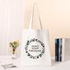New Female Bag Shopping Bags Shoulder Bag Foldable Reusable Casual Thank You Mistress Print Canvas Student Portable Handbags