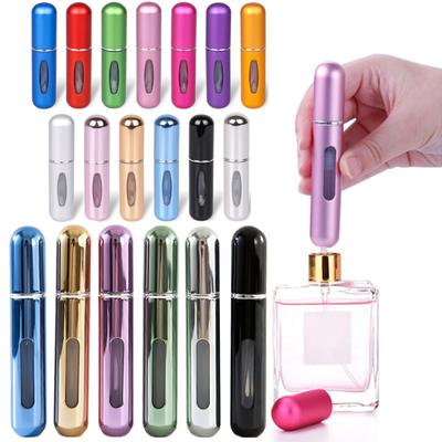 10ml 5ml mini přenosný parfémový sprej Hliníkový cestovní samopumpovací dávkovač Dno lahvičky s přímým plněním nádobky Kosmetický prázdný nástroj