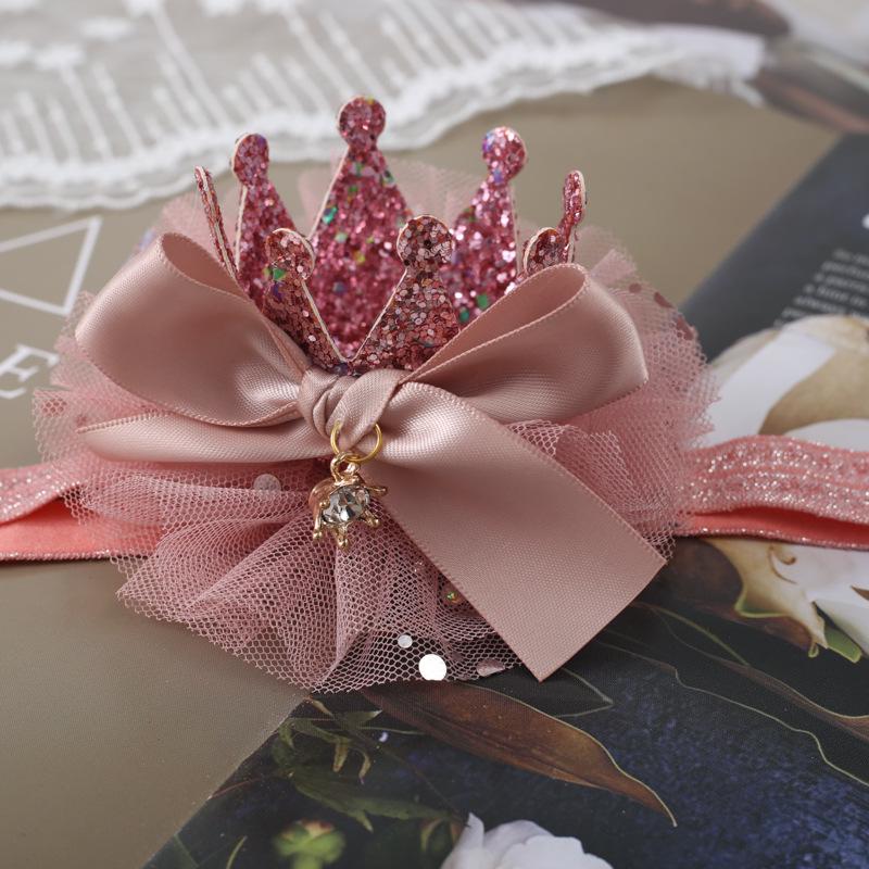 Korean Style 3D Crown Hair Accessories for Girls – Princess Side Clip and Baby Headband.