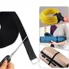 2M Reusable Nylon Hook Loop Fastening Cable Tape Cut-to-Length Self-Adhesive Securing Strap With Buckle For Organizer Or Storage