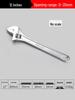 Universal Adjustable Wrench Tool Set with Large Opening - Multifunctional Pipe and Small Wrench