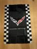 Corvette Checker Flag Banner - Approximately 90cm X 60cm, Perfect for Decorating Your Room or Garage! American Goods, Car Racing.